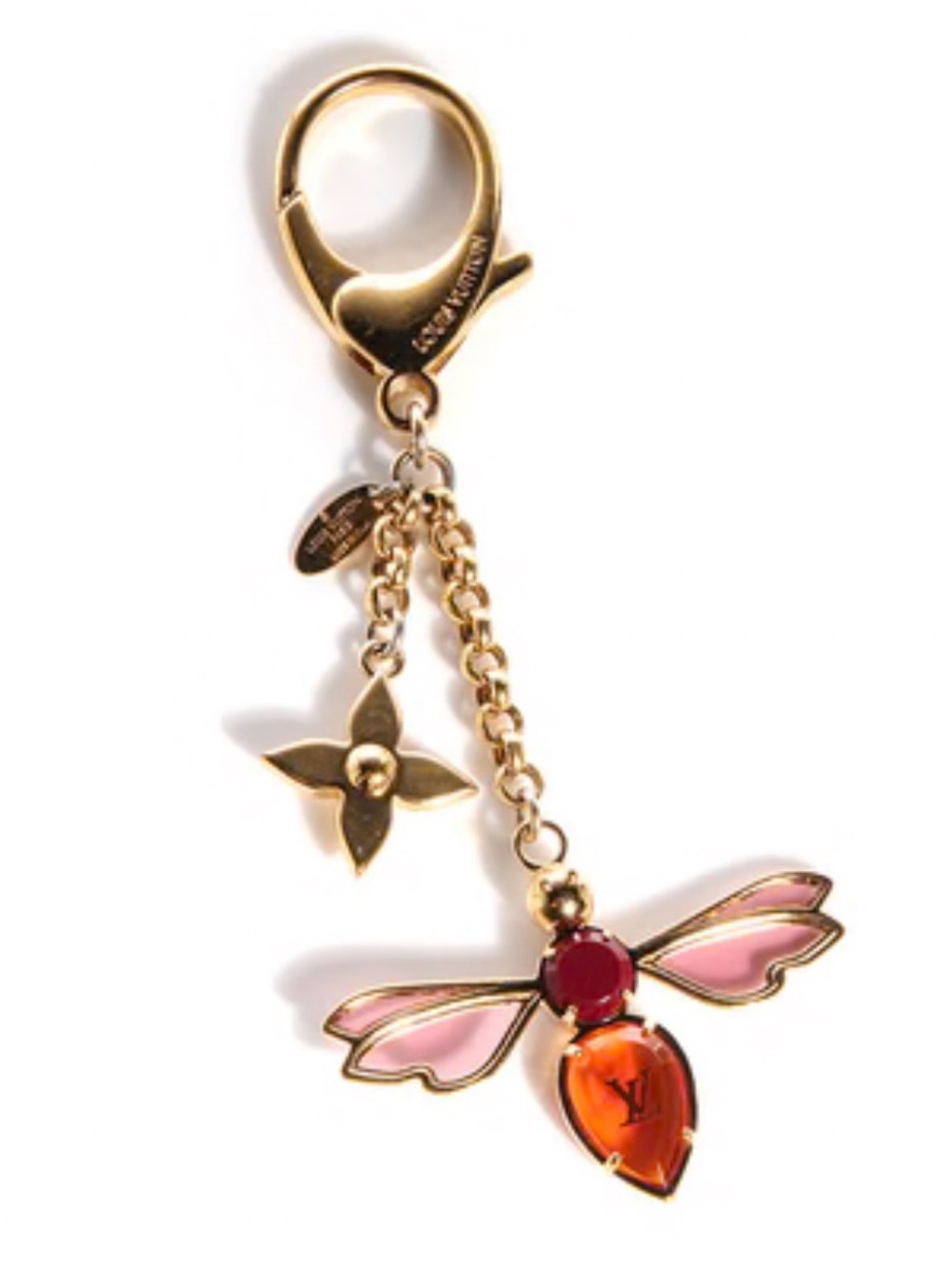 LOUIS VUITTON Bee Flower Chain Key Charm